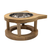 ظرف آب و غذای چوبی پرس پت سایز کد W5